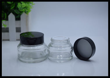 China Recipientes de creme cosméticos de vidro claros 30g 50g do frasco fornecedor