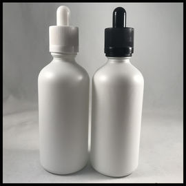China Capacidade vazia do vidro geado 100ml do branco das garrafas de óleo essencial do conta-gotas líquido de E fornecedor