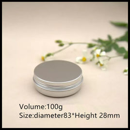 China Recipientes cosméticos de alumínio vazios, frasco 100g cosmético de alumínio com tampas fornecedor