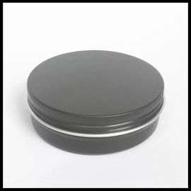 China Garrafas de alumínio cosméticas pretas do creme da loção do frasco 100g com tampas do parafuso fornecedor