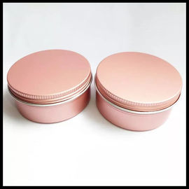 China O pó de alumínio cosmético cor-de-rosa do creme da loção das latas do metal do frasco 100g pode com tampa do parafuso fornecedor