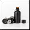 Cosmético geado preto das garrafas de vidro de óleo essencial da cor que empacota a forma redonda fornecedor