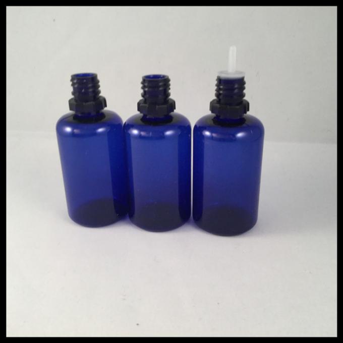 O plástico 30ml azul engarrafa garrafas do líquido do Cig das garrafas E do conta-gotas do ANIMAL DE ESTIMAÇÃO
