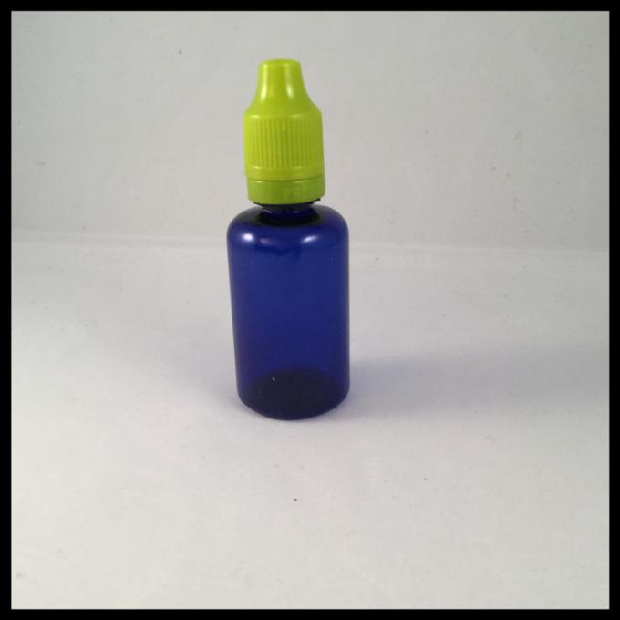 O plástico 30ml azul engarrafa garrafas do líquido do Cig das garrafas E do conta-gotas do ANIMAL DE ESTIMAÇÃO