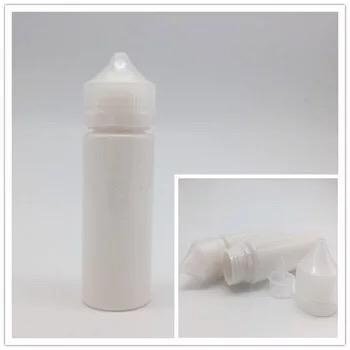 A garrafa branca do animal de estimação do plástico 60ml, garrafas maiorias redondas do unicórnio etiqueta a impressão