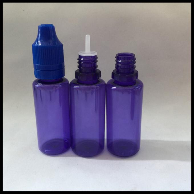 As garrafas líquidas roxas do ANIMAL DE ESTIMAÇÃO E, conta-gotas Squeezable plástico do ANIMAL DE ESTIMAÇÃO engarrafam a capacidade 15ml