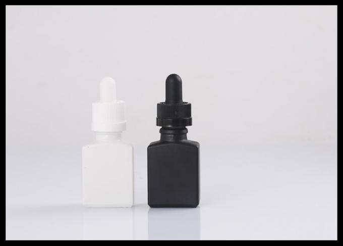 Forme ao óleo essencial preto matte a garrafa de vidro 15ml do conta-gotas para a embalagem do perfume