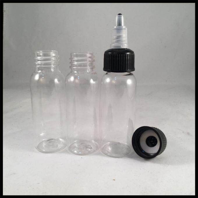 Garrafa plástica do conta-gotas do padrão elevado 60ml, garrafa 30ml plástica com tampão da torção
