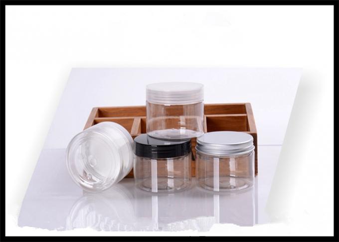 Baixa temperatura dos potenciômetros cosméticos pequenos de creme cosméticos vazios transparentes do frasco 50g do ANIMAL DE ESTIMAÇÃO resistente