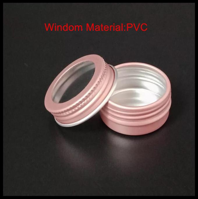 Da caixa cor-de-rosa matte do prego da lata de alumínio/lata de Windowed empacotamento cosmético