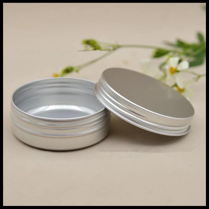 Recipientes cosméticos de alumínio vazios, frasco 100g cosmético de alumínio com tampas