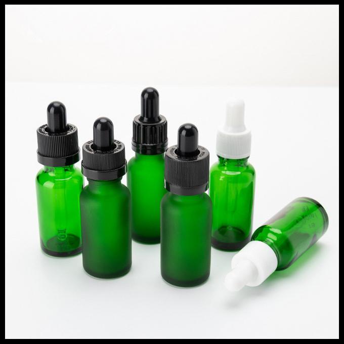 O material reciclável BPA da capacidade verde das garrafas de vidro 20ml de óleo essencial livra