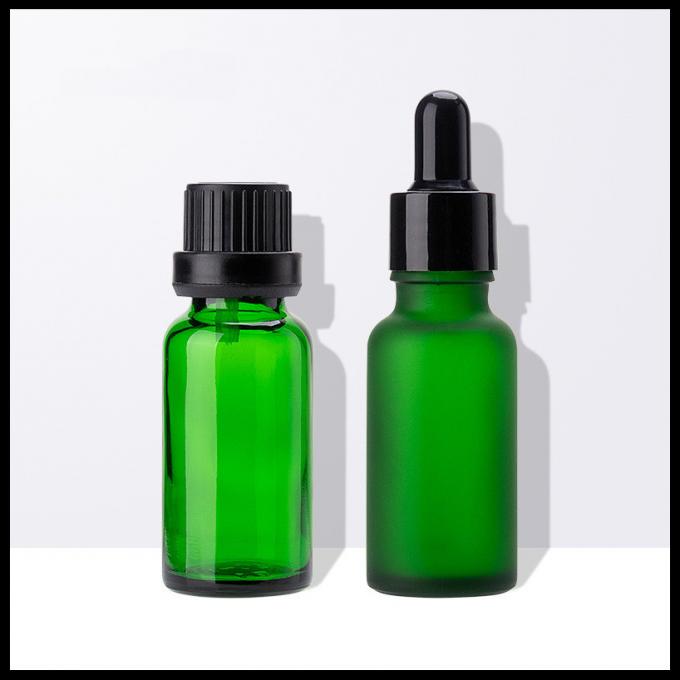 O material reciclável BPA da capacidade verde das garrafas de vidro 20ml de óleo essencial livra