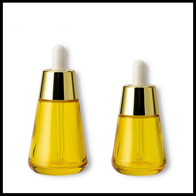O cosmético de vidro cônico do conta-gotas engarrafa a embalagem do óleo essencial do recipiente de Dispensier dos frascos