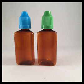 China 30ml garrafas líquidas plásticas ambarinas do ANIMAL DE ESTIMAÇÃO E, garrafas do líquido do vapor da forma do triângulo fornecedor