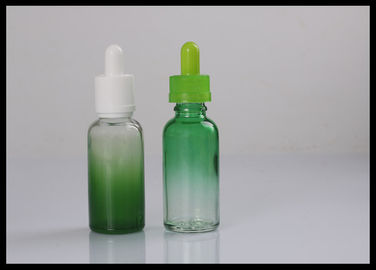 China Garrafas de vidro líquidas do conta-gotas do óleo essencial do inclinação do verde do suco 30ml de E E fornecedor
