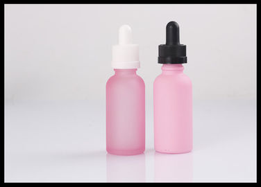 China Tamanho personalizado cor-de-rosa das garrafas de vidro de óleo essencial do perfume com tampão sem perigo para as crianças fornecedor