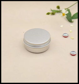 China O algodão cosmético de alumínio do creme dos recipientes 50g da forma redonda pode com tampa do parafuso fornecedor