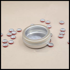 China frasco cosmético de alumínio do alimento dos doces do chá da caixa do pó da joia dos recipientes da janela 100g fornecedor