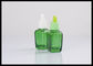 Garrafa verde quadrada ambarina cosmética de vidro da garrafa 30ml do conta-gotas do óleo essencial fornecedor