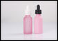 Tamanho personalizado cor-de-rosa das garrafas de vidro de óleo essencial do perfume com tampão sem perigo para as crianças fornecedor