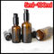 Bomba de vidro do preto da garrafa do conta-gotas do óleo essencial da cor de Brown para a loção cosmética fornecedor