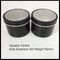 Tampão de parafuso cosmético de alumínio durável das latas de lata do metal do preto do frasco do creme dos recipientes 120g fornecedor