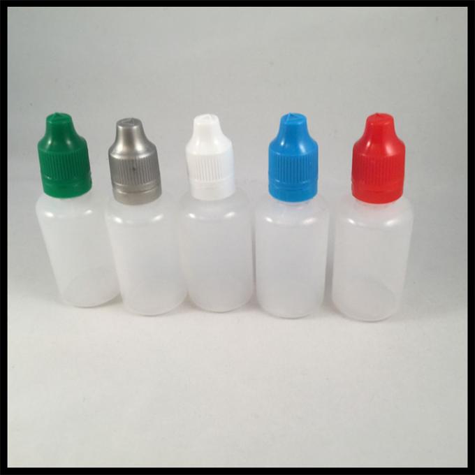 As garrafas líquidas do conta-gotas de olho da medicina 30ml, conta-gotas plástico engarrafam tampões da prova da criança