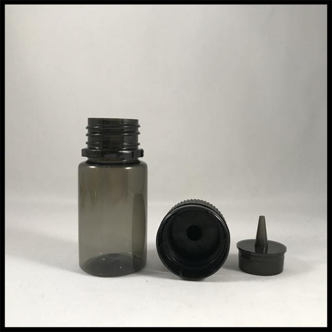 As garrafas transparentes pretas do animal de estimação 30ml, o conta-gotas 30ml plástico feito sob encomenda engarrafam o volume