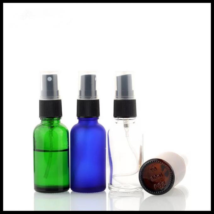 garrafa de vidro do conta-gotas do óleo 30ml essencial com cor verde/clara/ambarina/azul