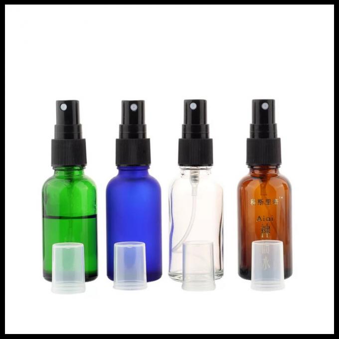 garrafa de vidro do conta-gotas do óleo 30ml essencial com cor verde/clara/ambarina/azul