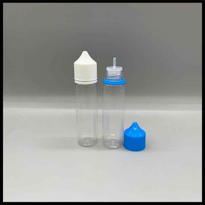 Forma redonda carnudo de material plástico do ANIMAL DE ESTIMAÇÃO da garrafa rv do unicórnio do conta-gotas 60ml do ISO para o Cig de E